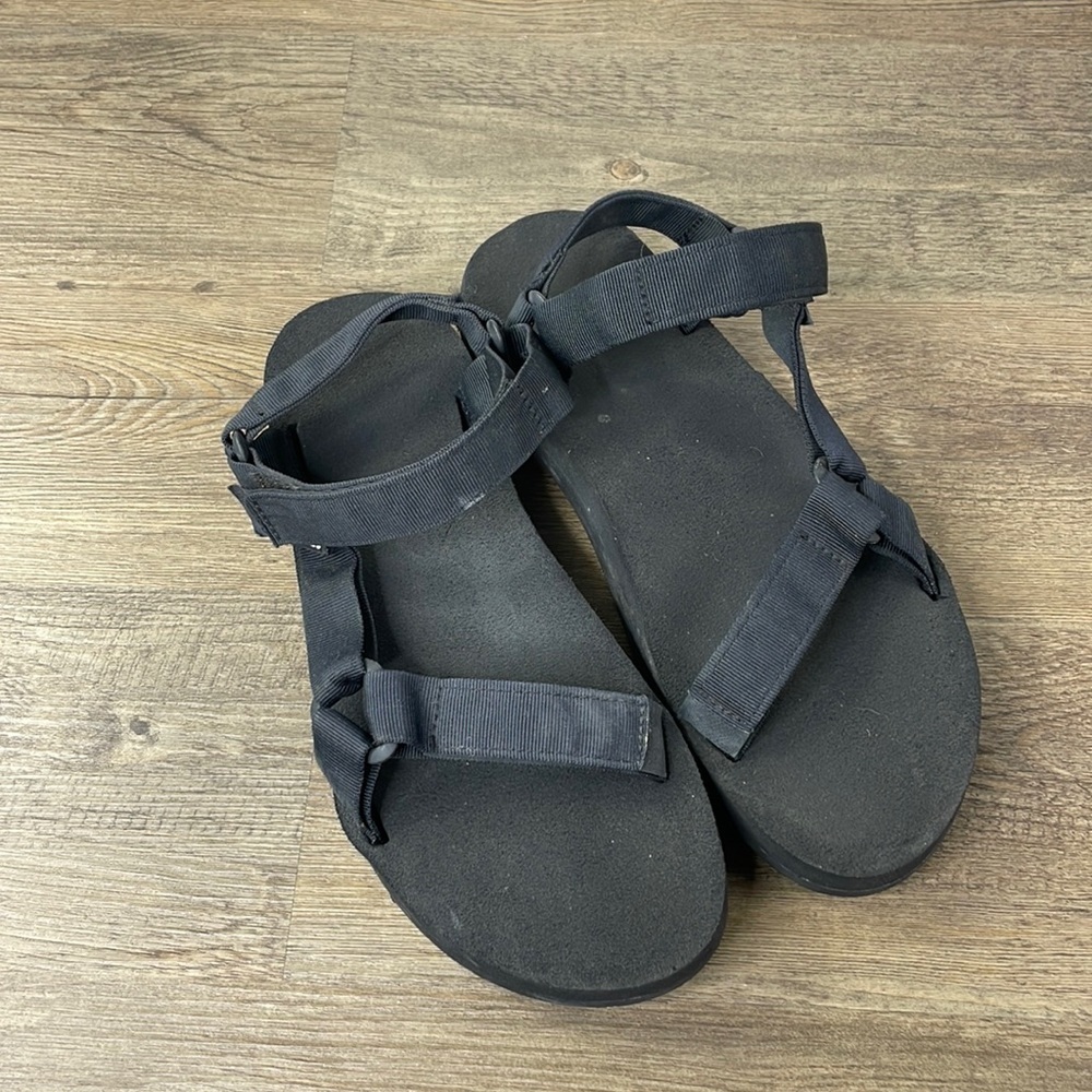 Teva Mens Original Universal Mush Black Sandals Shoes 1004754, size 11